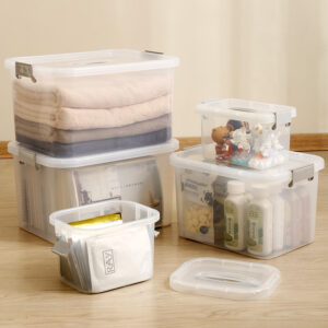 Transparent Drop-Proof Portable Plastic Storage Box