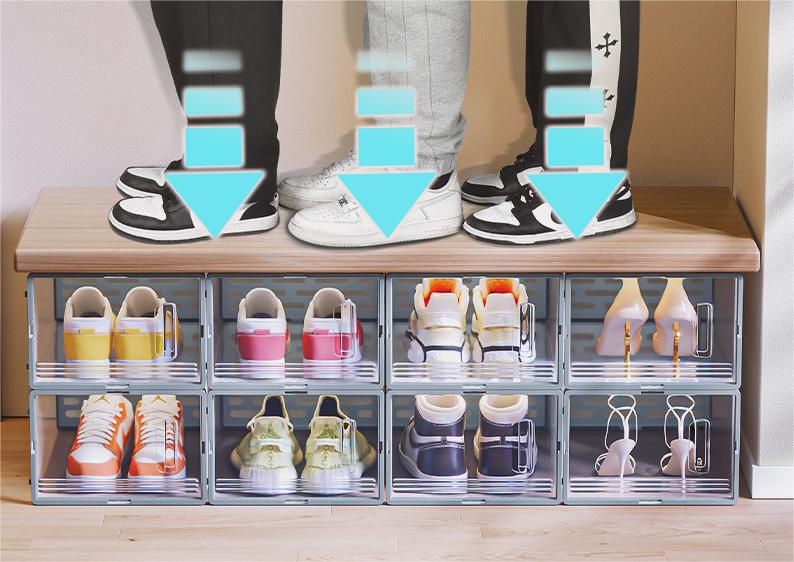 Foldable Portable Transparent Shoe Box