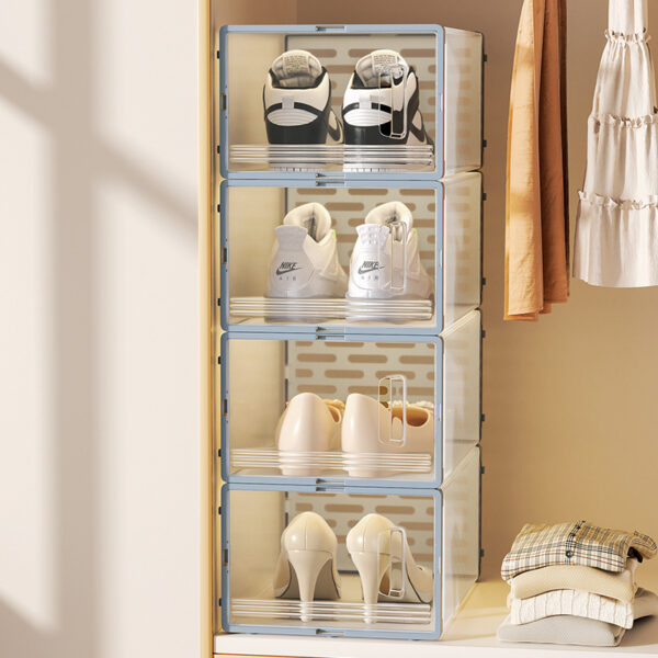 Folding Clear Shoe Storage Box 1002