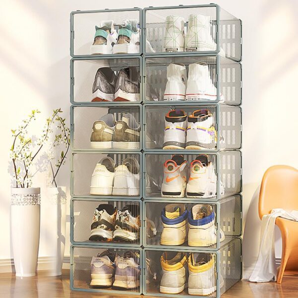 Folding Clear Shoe Storage Box 1003