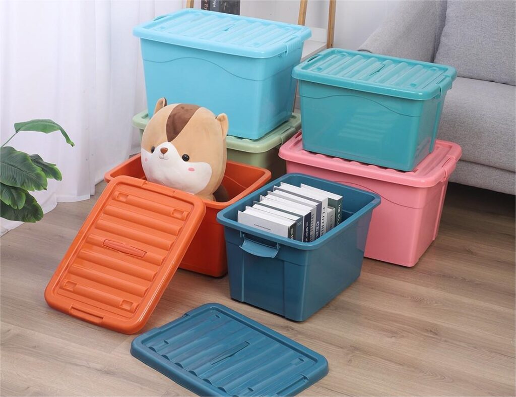 large plastic storage box