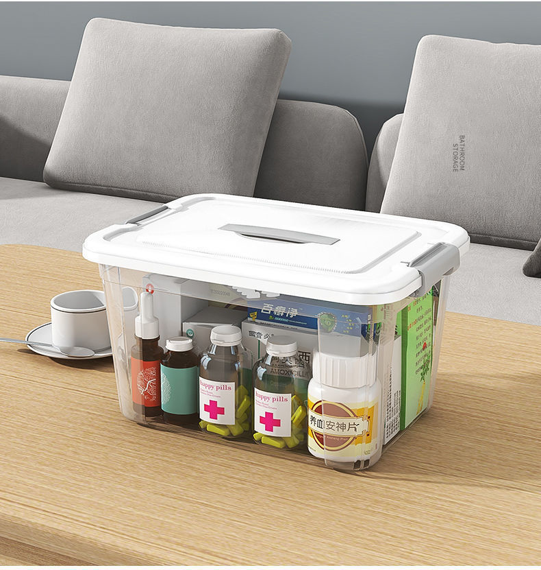 Plastic Transparent Tote with Lid 1006