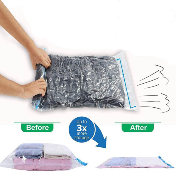 Rolled Padded Clothes Vacuum Compression Bag 1003