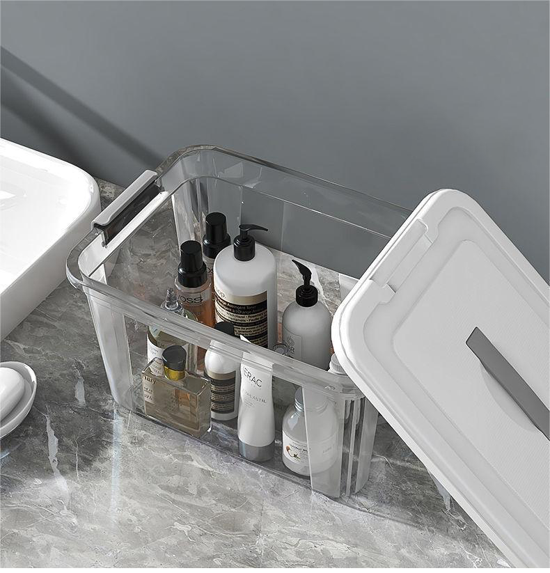 See-Through Plastic Storage Box with Lid 1002