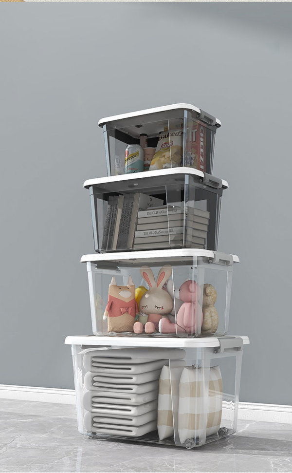 See-Through Plastic Storage Box with Lid 1003