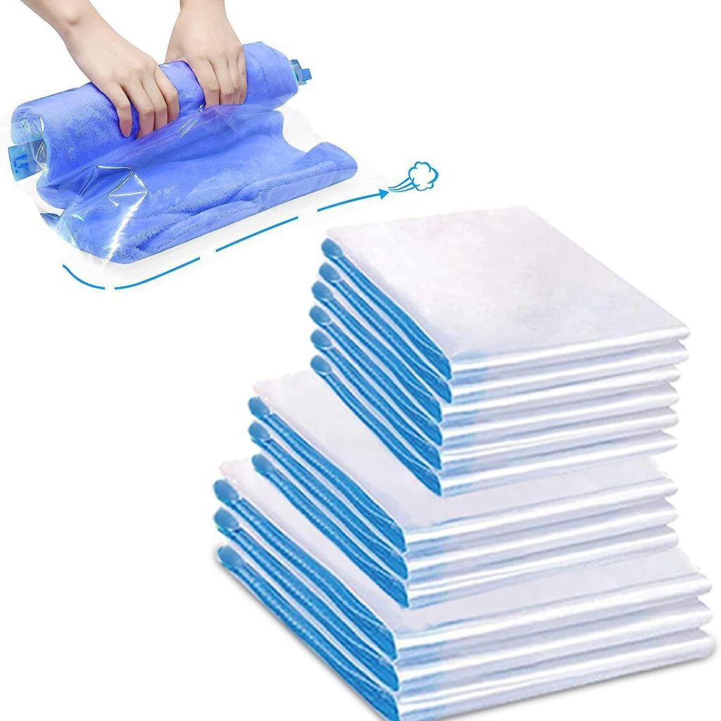 Vacuum Seal Storage Bag for Rolled Feather Clothing 1003