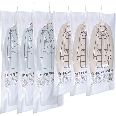 Maximize Space and Protect Your Garments with a Hanging Vacuum Storage Bag for Bulky Clothing and Suits